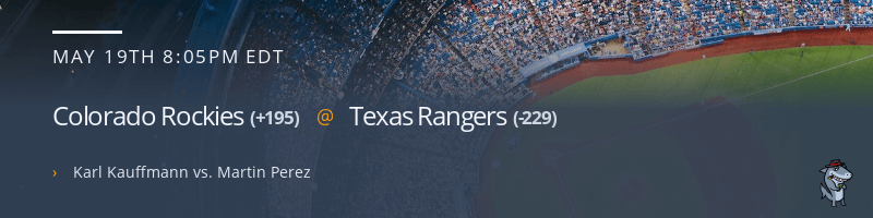 Colorado Rockies @ Texas Rangers - May 19, 2023