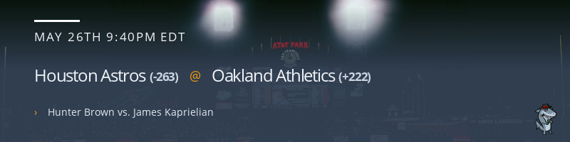 Houston Astros @ Oakland Athletics - May 26, 2023