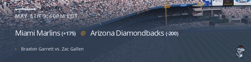 Miami Marlins @ Arizona Diamondbacks - May 8, 2023