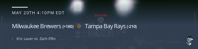 Milwaukee Brewers @ Tampa Bay Rays - May 20, 2023