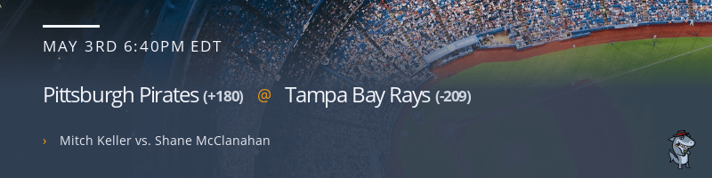 Pittsburgh Pirates @ Tampa Bay Rays - May 3, 2023