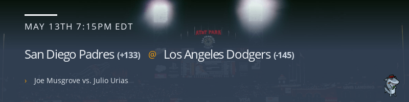 San Diego Padres @ Los Angeles Dodgers - May 13, 2023