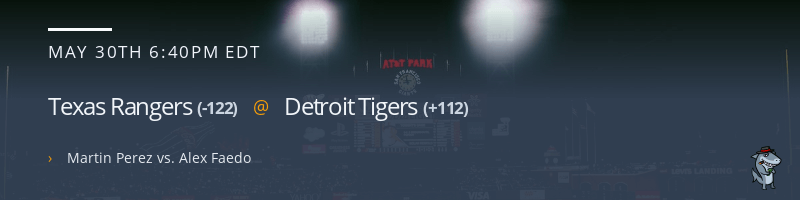 Texas Rangers @ Detroit Tigers - May 30, 2023