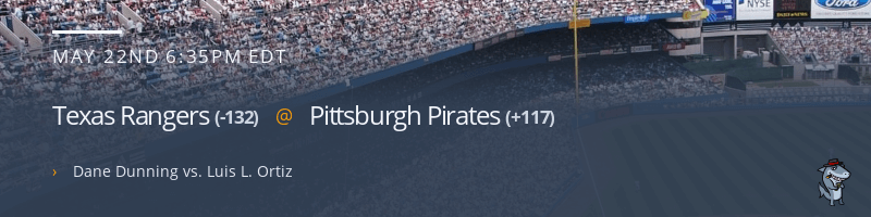 Texas Rangers @ Pittsburgh Pirates - May 22, 2023