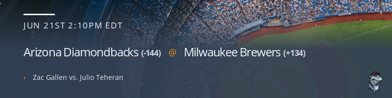 Arizona Diamondbacks @ Milwaukee Brewers - June 21, 2023