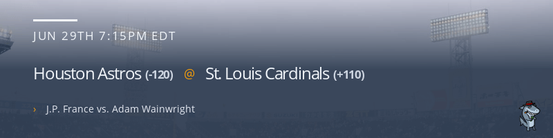 Houston Astros @ St. Louis Cardinals - June 29, 2023