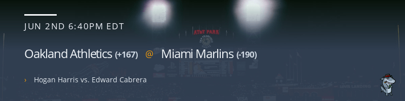 Oakland Athletics @ Miami Marlins - June 2, 2023