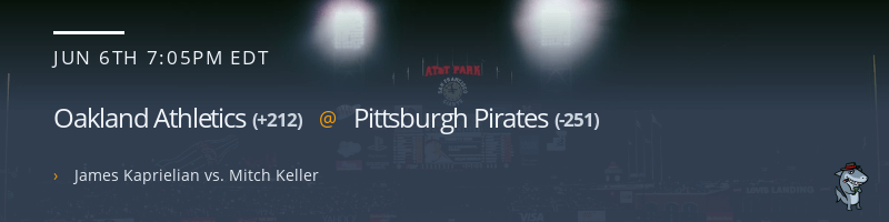 Oakland Athletics @ Pittsburgh Pirates - June 6, 2023