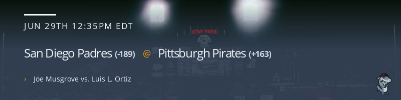 San Diego Padres @ Pittsburgh Pirates - June 29, 2023