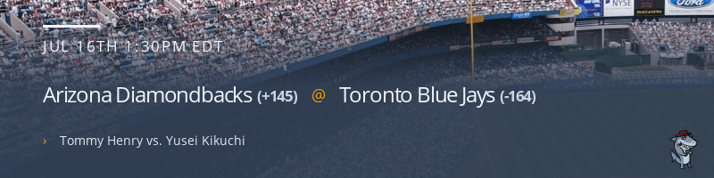 Arizona Diamondbacks @ Toronto Blue Jays - July 16, 2023