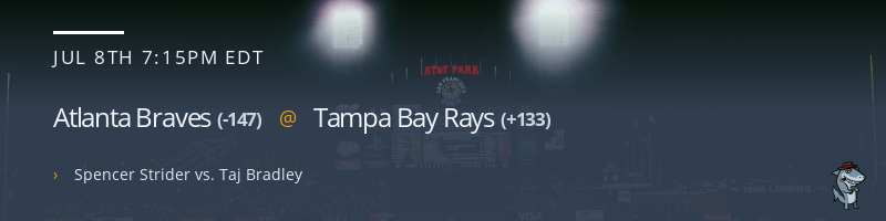 Atlanta Braves @ Tampa Bay Rays - July 8, 2023