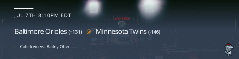 Baltimore Orioles @ Minnesota Twins - July 7, 2023