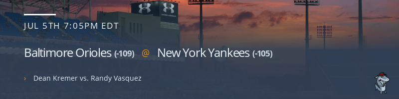 Baltimore Orioles @ New York Yankees - July 5, 2023