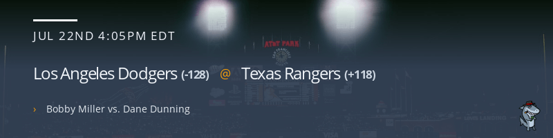 Los Angeles Dodgers @ Texas Rangers - July 22, 2023