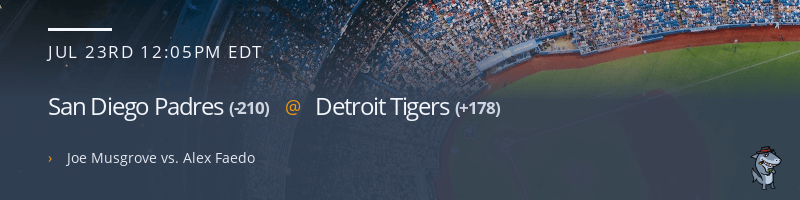 San Diego Padres @ Detroit Tigers - July 23, 2023