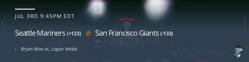 Seattle Mariners @ San Francisco Giants - July 3, 2023