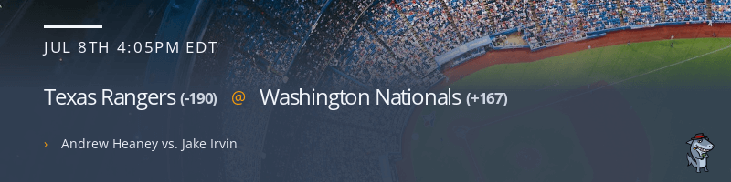 Texas Rangers @ Washington Nationals - July 8, 2023