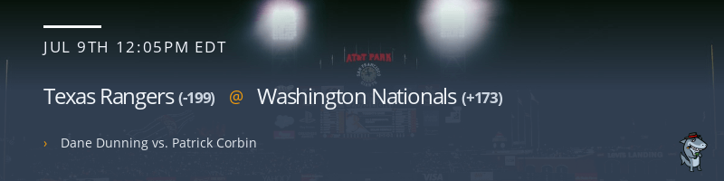 Texas Rangers @ Washington Nationals - July 9, 2023