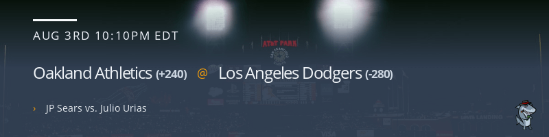 Oakland Athletics @ Los Angeles Dodgers - August 3, 2023
